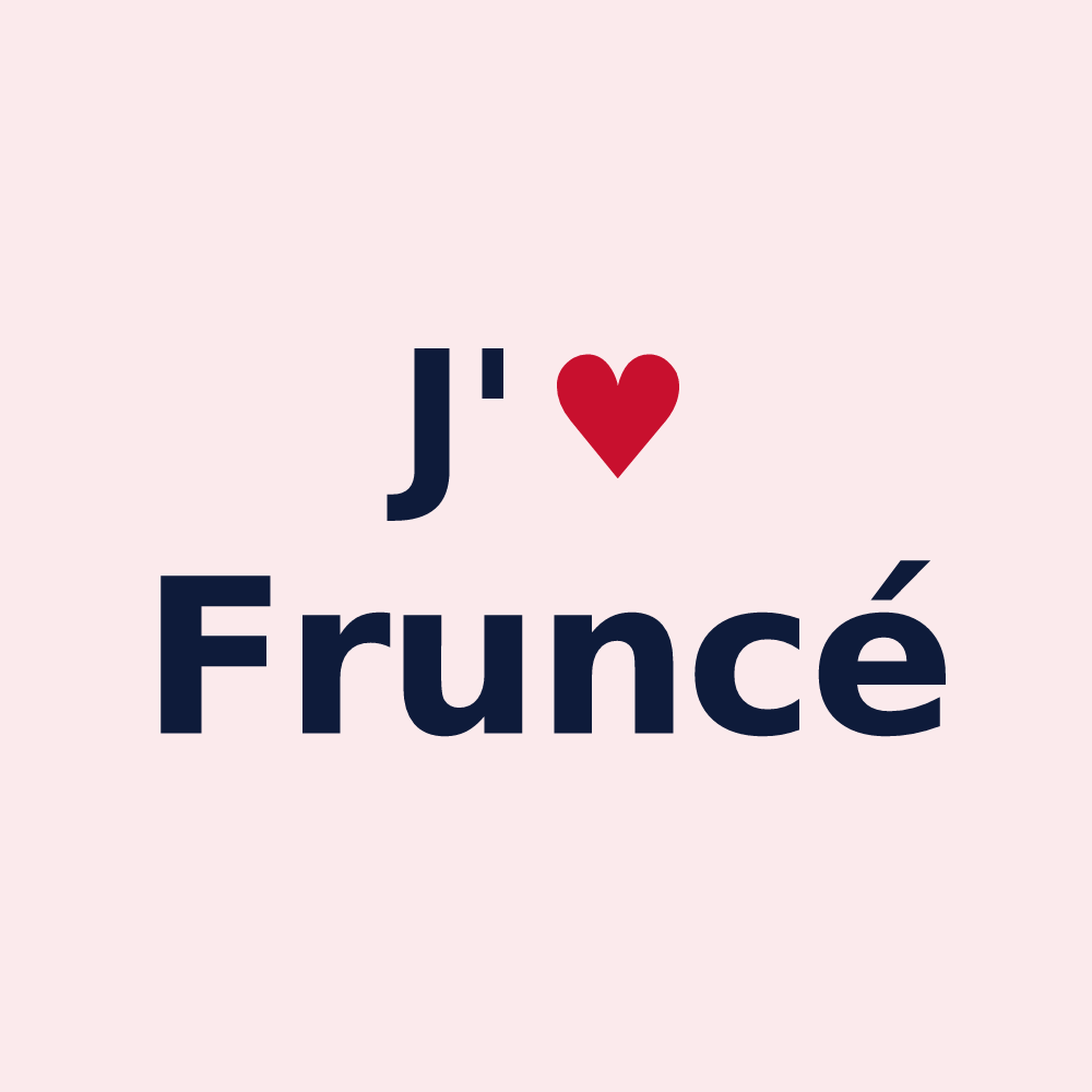 Magnet personnalisé Fruncé — design J'aime Fruncé