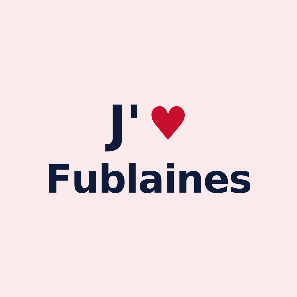 Magnet personnalisé Fublaines — design J'aime Fublaines