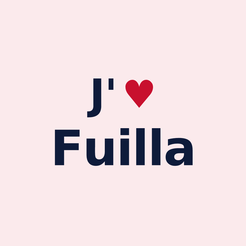 Magnet personnalisé Fuilla — design J'aime Fuilla