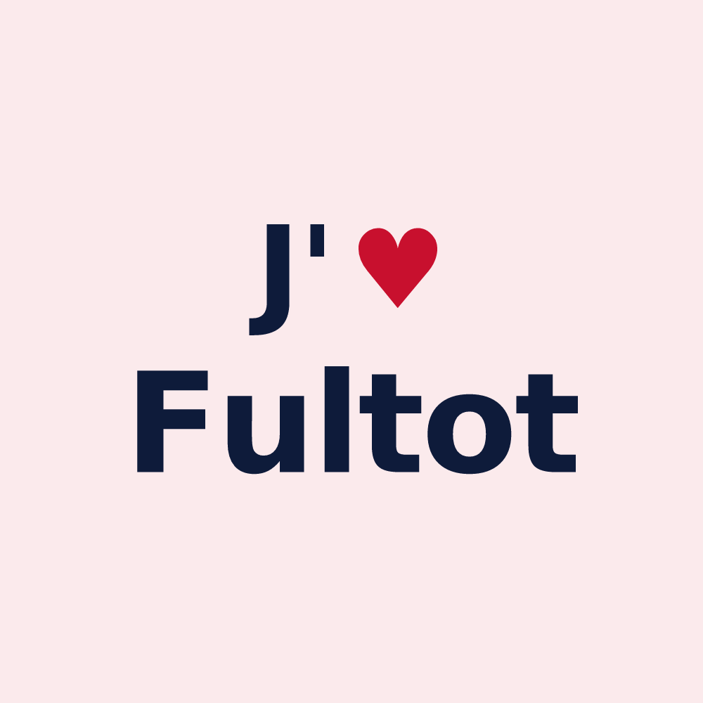Magnet personnalisé Fultot — design J'aime Fultot