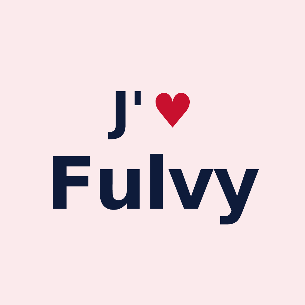 Magnet personnalisé Fulvy — design J'aime Fulvy
