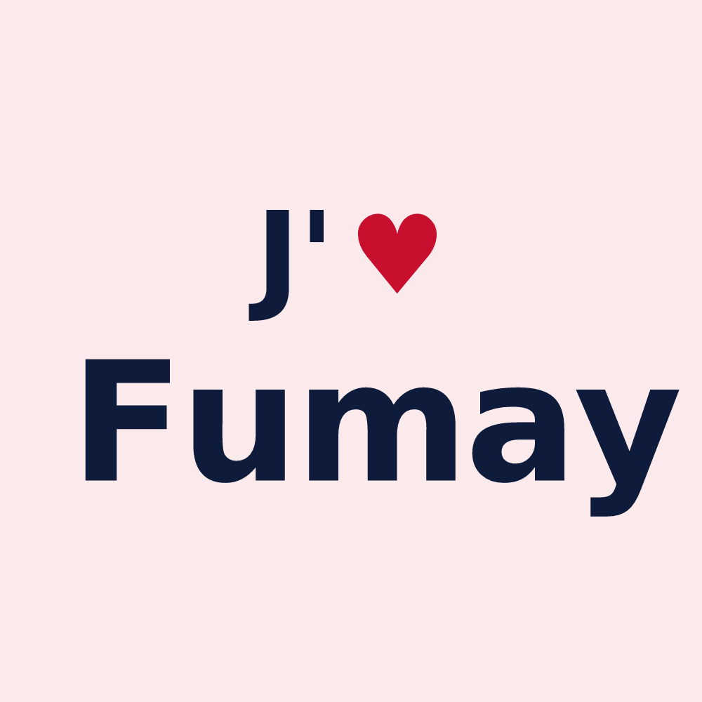 Magnet personnalisé Fumay — design J'aime Fumay