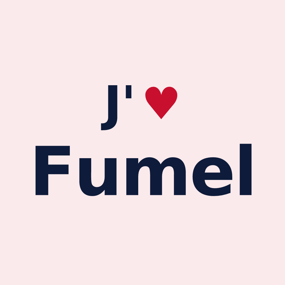 Magnet personnalisé Fumel — design J'aime Fumel