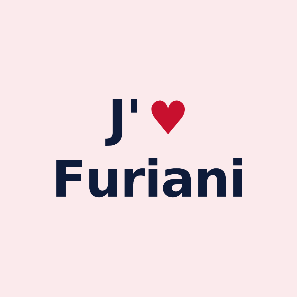 Magnet personnalisé Furiani — design J'aime Furiani