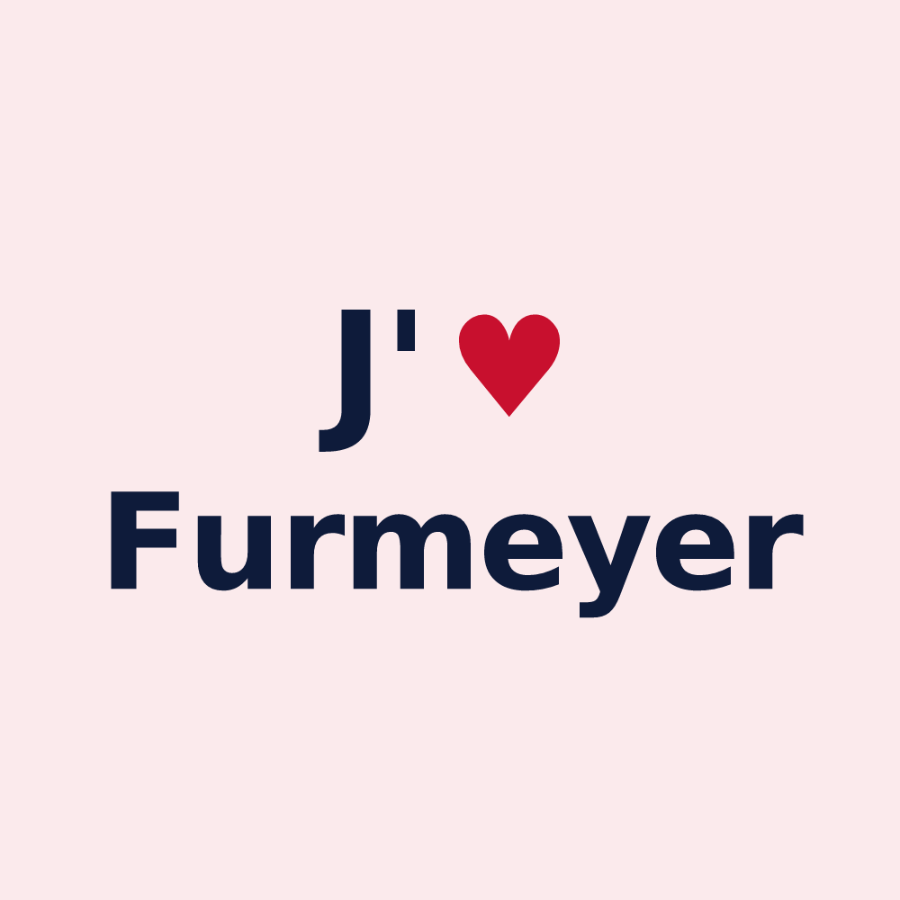 Magnet personnalisé Furmeyer — design J'aime Furmeyer