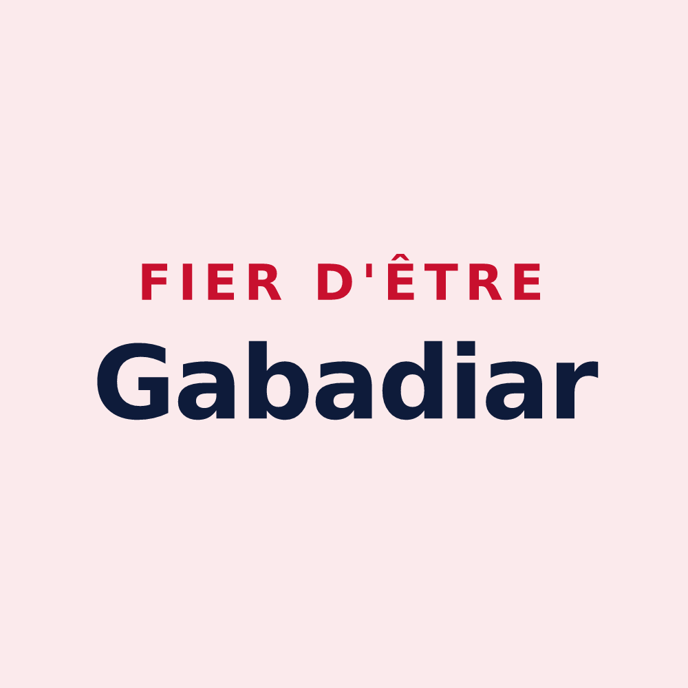 Magnet « Fier d'être Gabadiar » — design pour Gabat