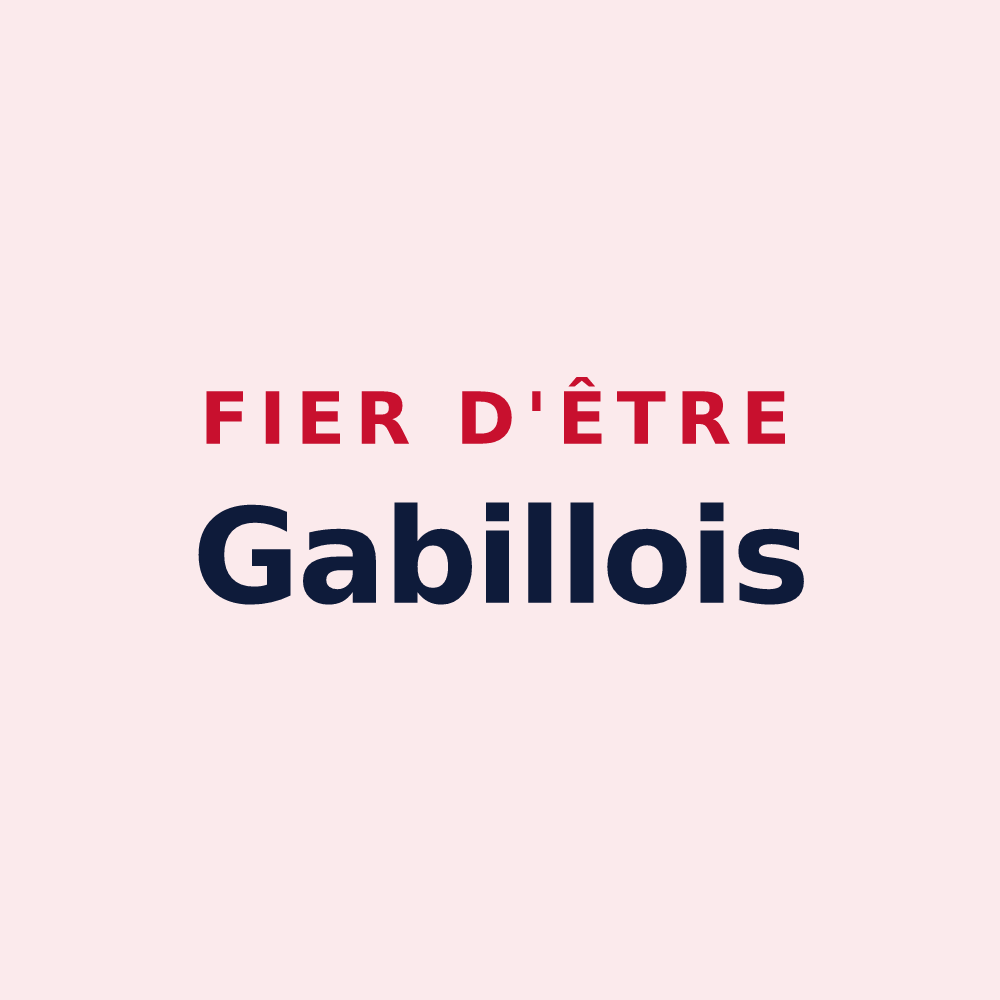 Magnet « Fier d'être Gabillois » — design pour Gabillou