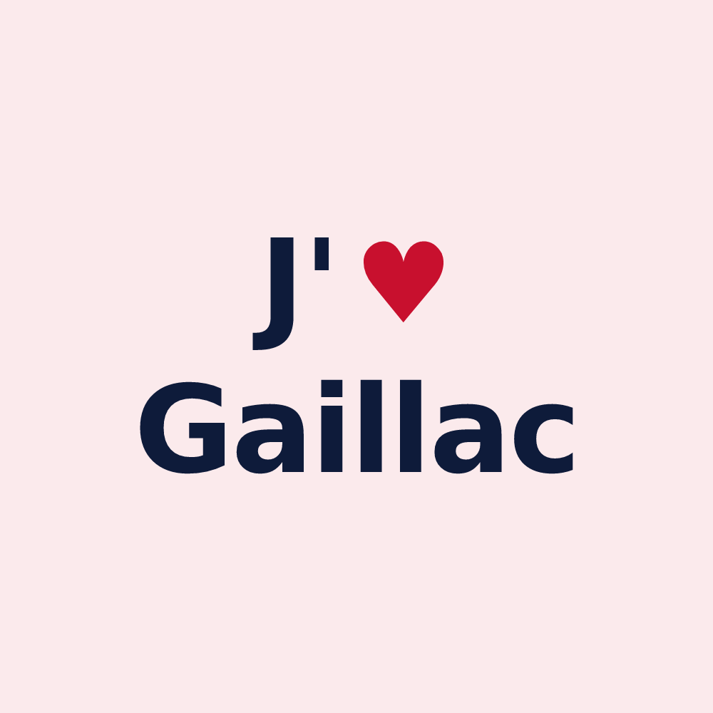 Magnet personnalisé Gaillac — design J'aime Gaillac