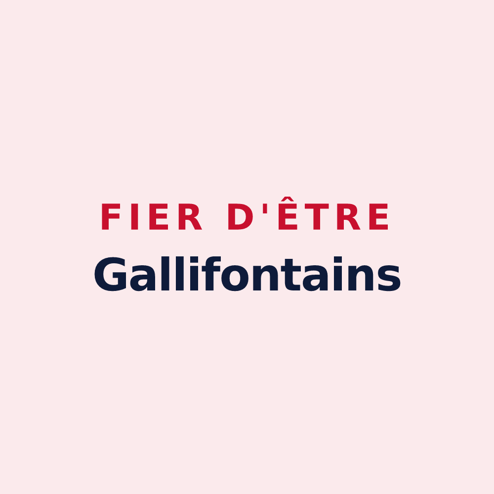 Magnet « Fier d'être Gallifontains » — design pour Gaillefontaine