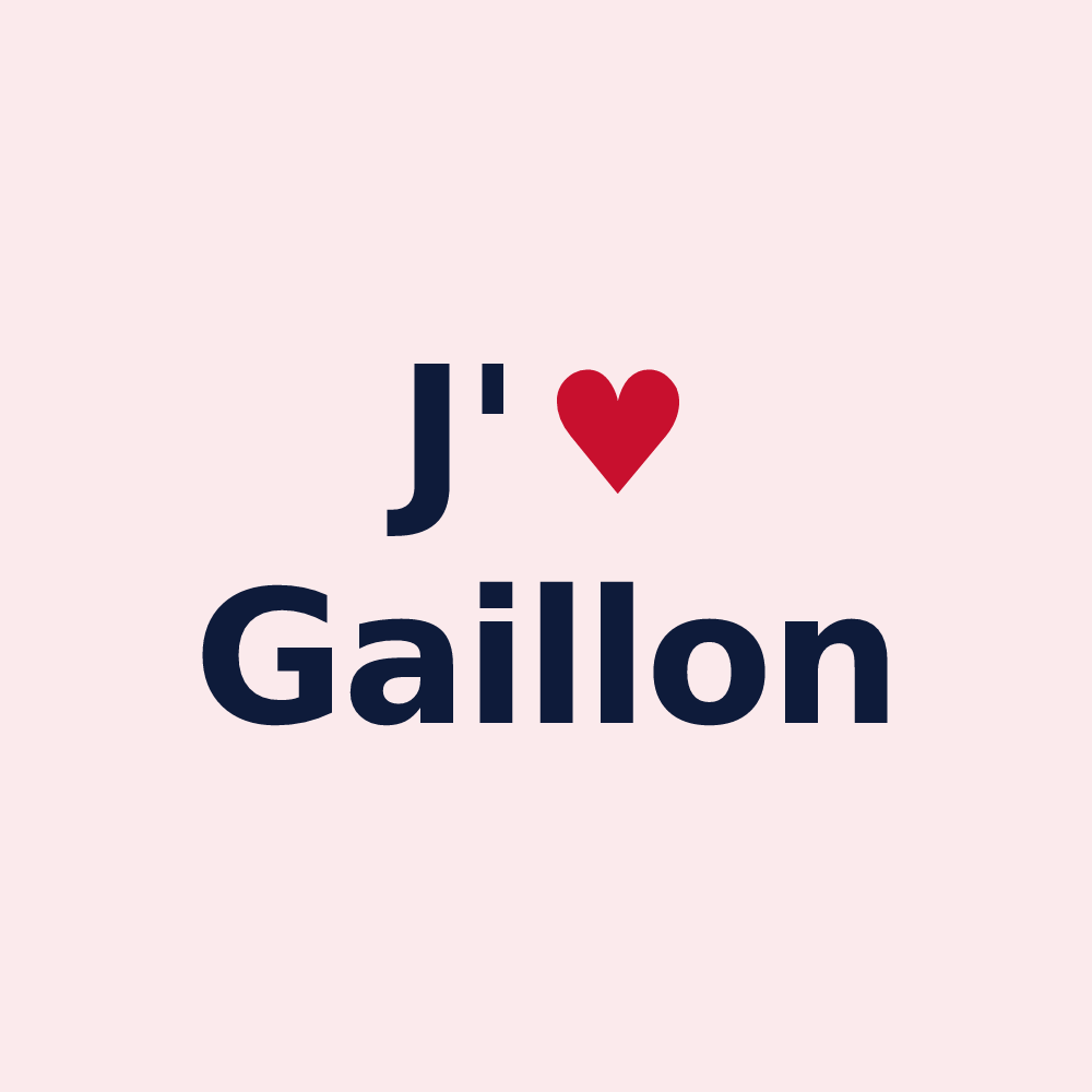 Magnet personnalisé Gaillon — design J'aime Gaillon