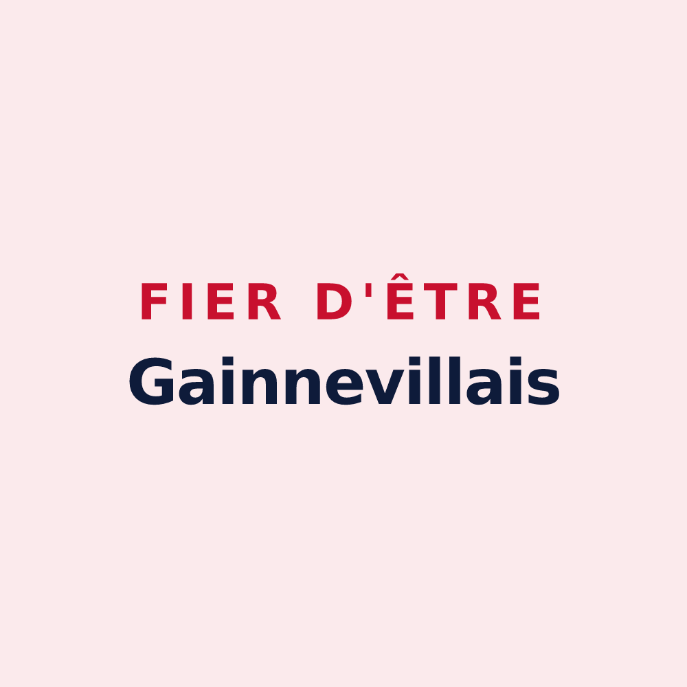 Magnet « Fier d'être Gainnevillais » — design pour Gainneville