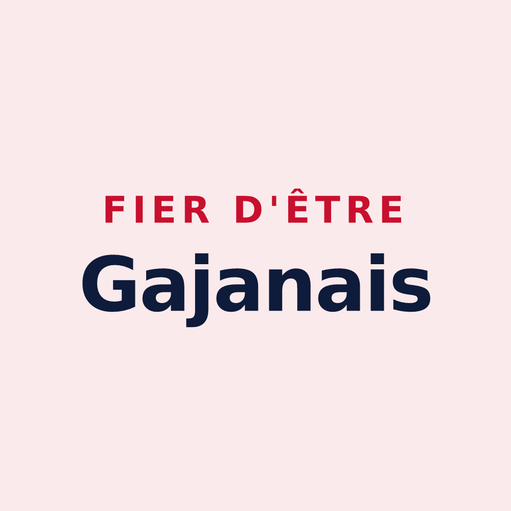 Magnet « Fier d'être Gajanais » — design pour Gajan