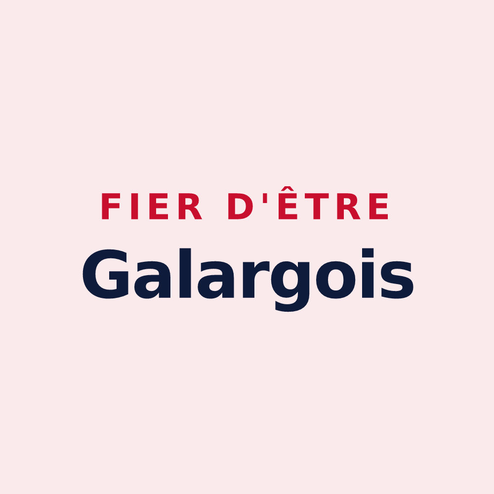 Magnet « Fier d'être Galargois » — design pour Galargues
