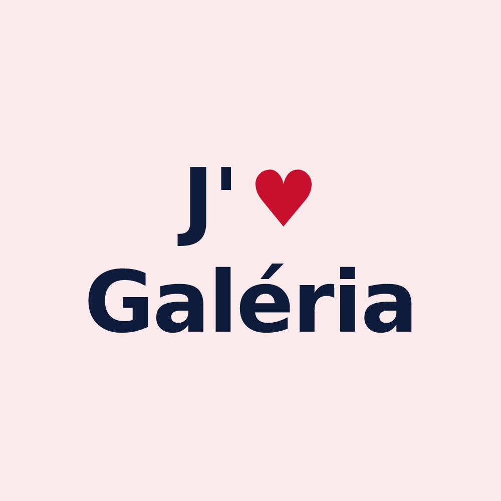 Magnet personnalisé Galéria — design J'aime Galéria