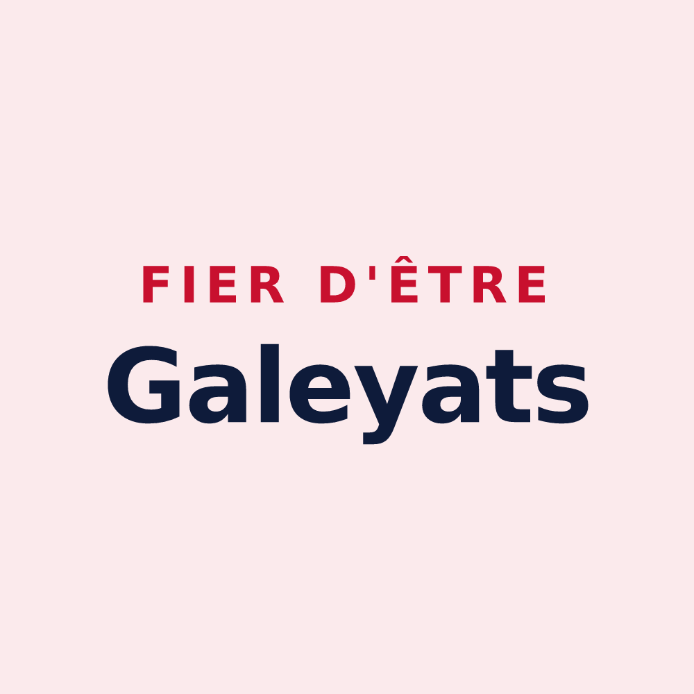 Magnet « Fier d'être Galeyats » — design pour Galey