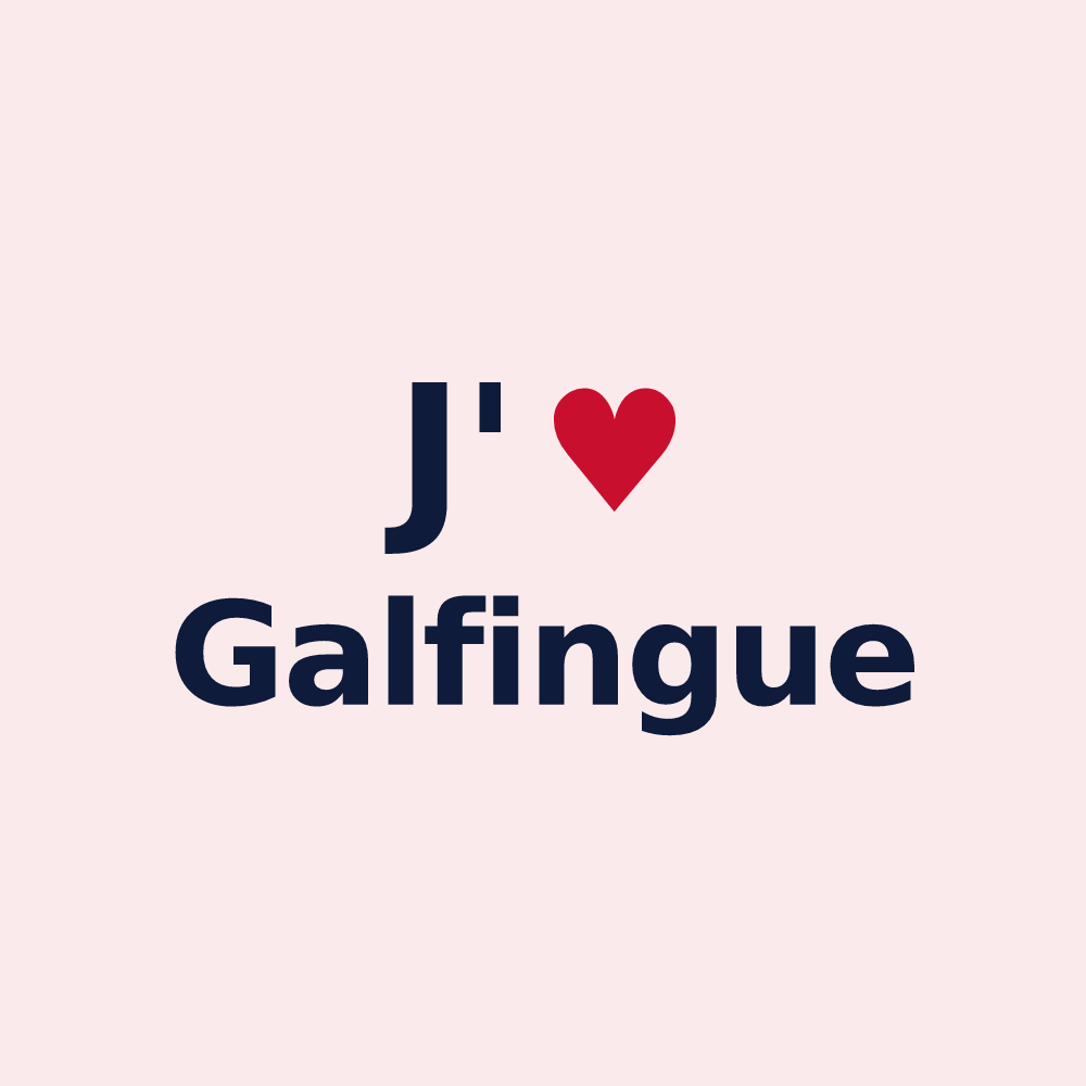 Magnet personnalisé Galfingue — design J'aime Galfingue