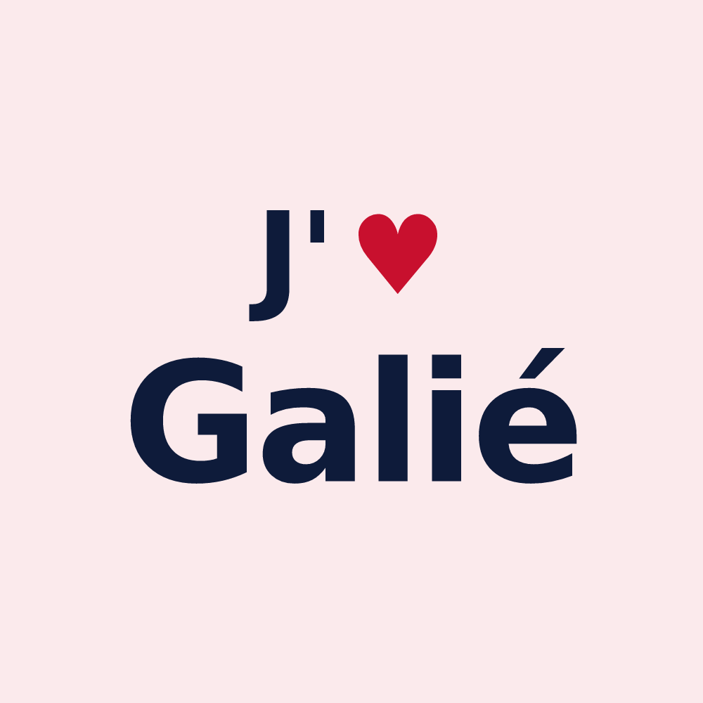 Magnet personnalisé Galié — design J'aime Galié