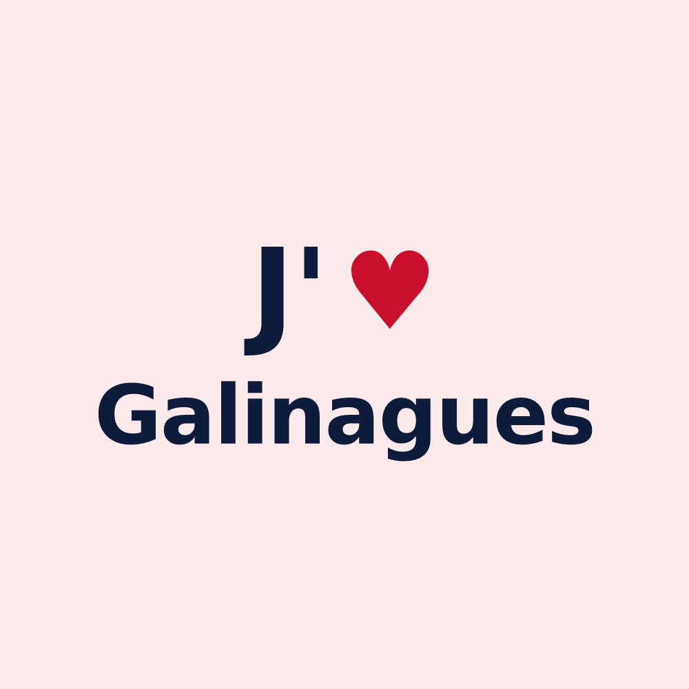 Magnet personnalisé Galinagues — design J'aime Galinagues