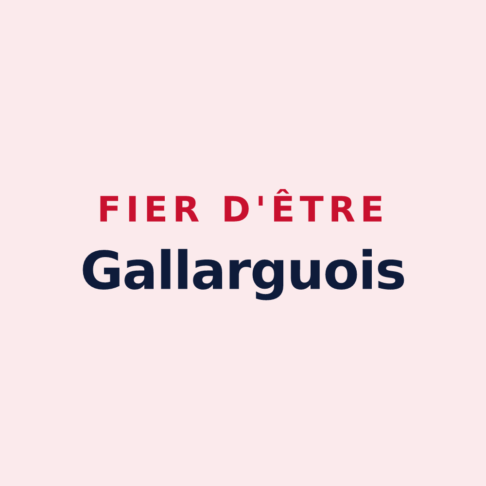 Magnet « Fier d'être Gallarguois » — design pour Gallargues-le-Montueux