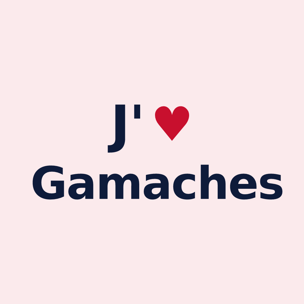 Magnet personnalisé Gamaches — design J'aime Gamaches
