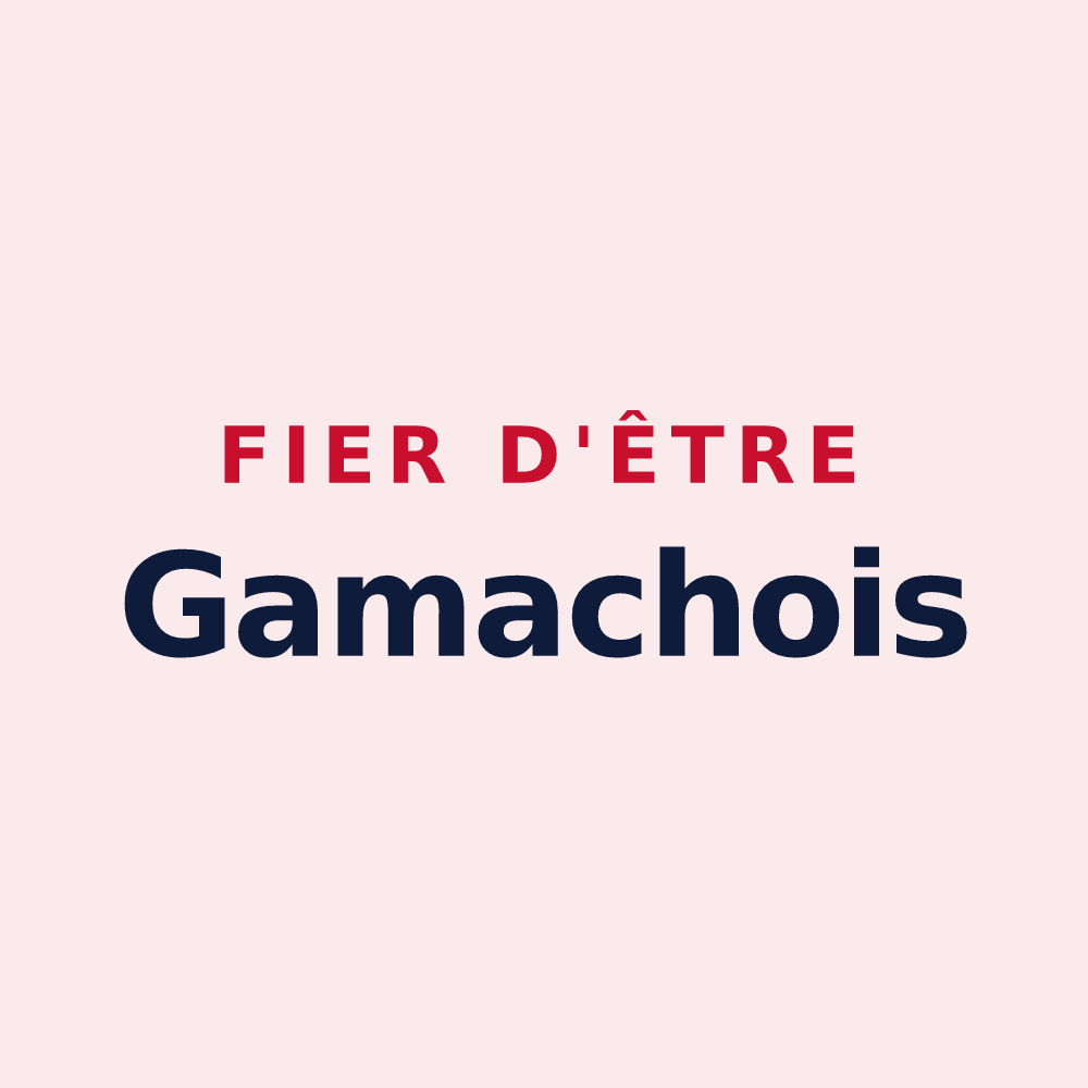 Magnet « Fier d'être Gamachois » — design pour Gamaches