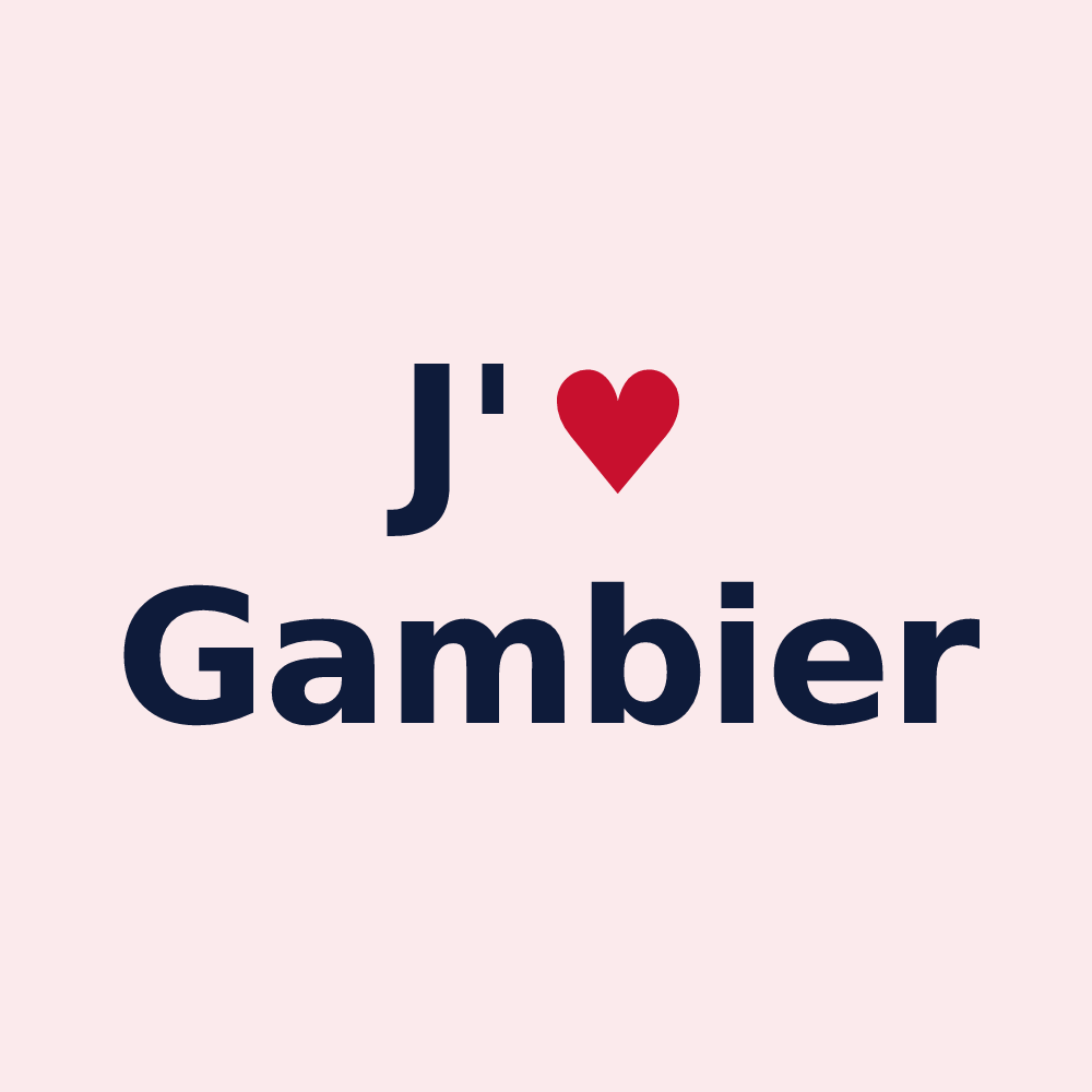 Magnet personnalisé Gambier — design J'aime Gambier