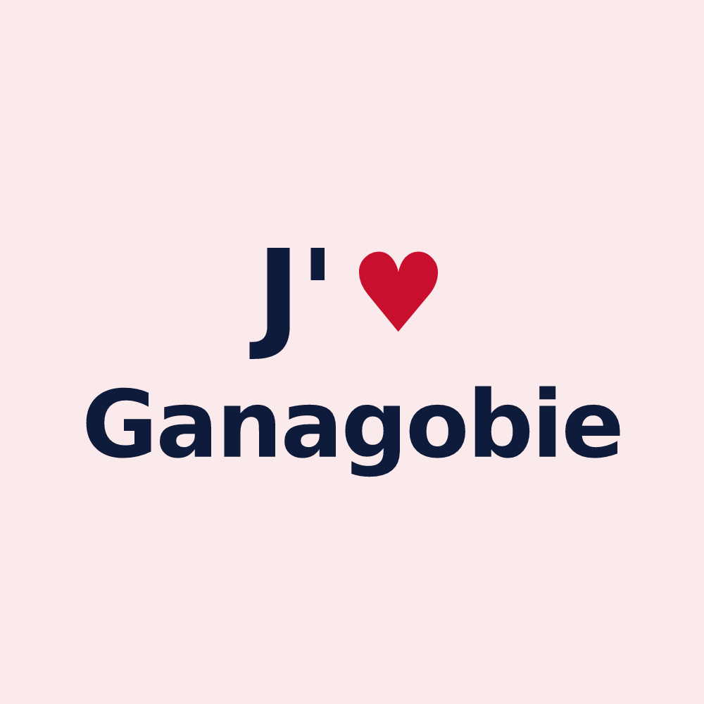 Magnet personnalisé Ganagobie — design J'aime Ganagobie