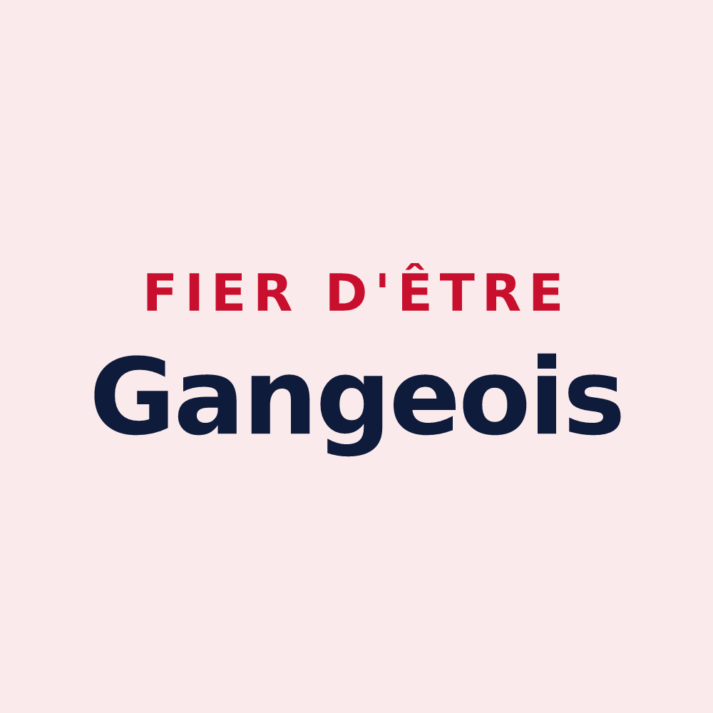 Magnet « Fier d'être Gangeois » — design pour Ganges