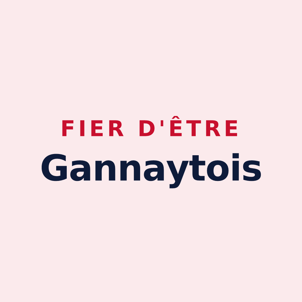 Magnet « Fier d'être Gannaytois » — design pour Gannay-sur-Loire