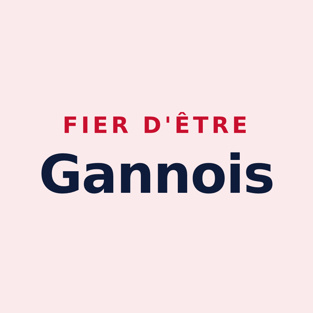 Magnet « Fier d'être Gannois » — design pour Gannes