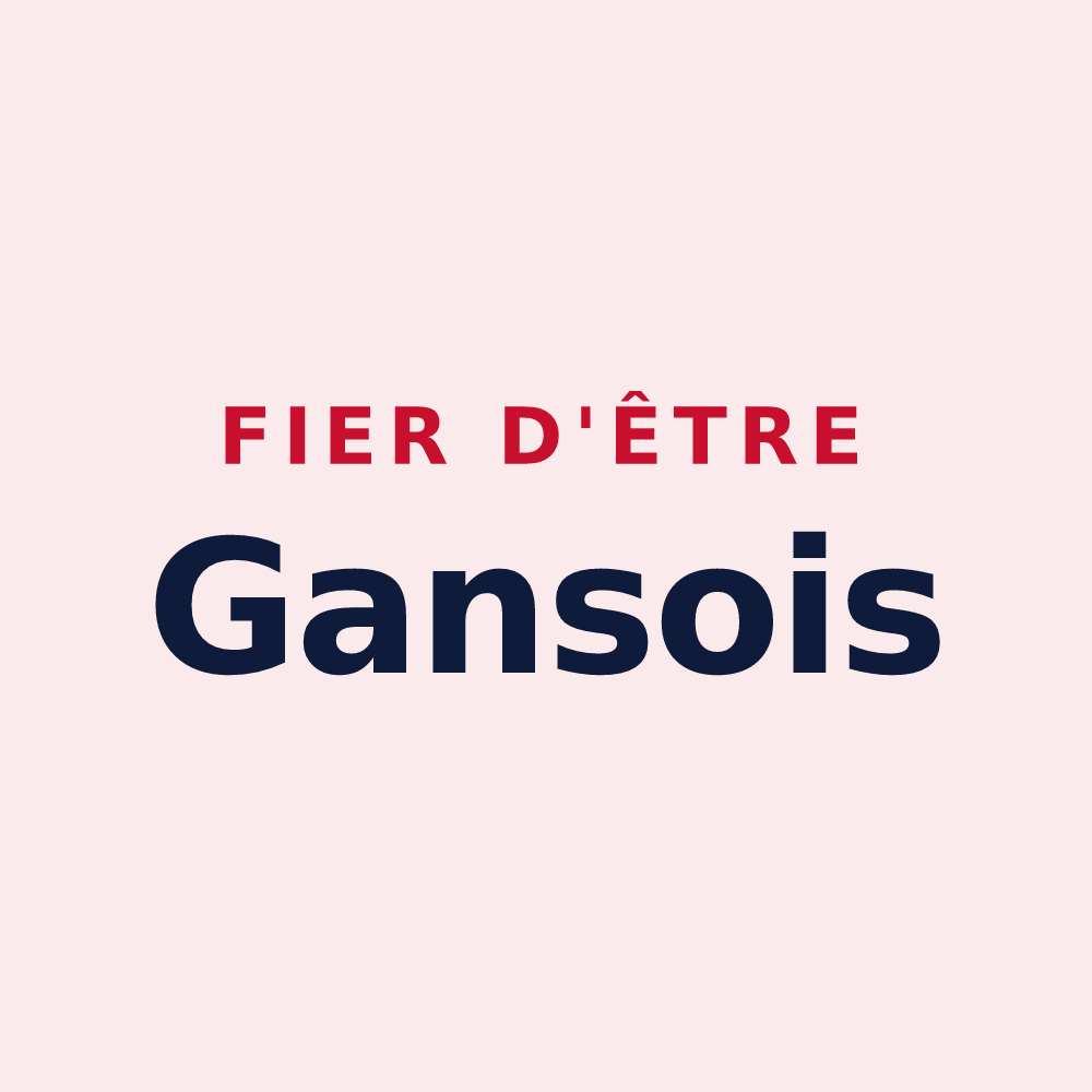 Magnet « Fier d'être Gansois » — design pour Gans