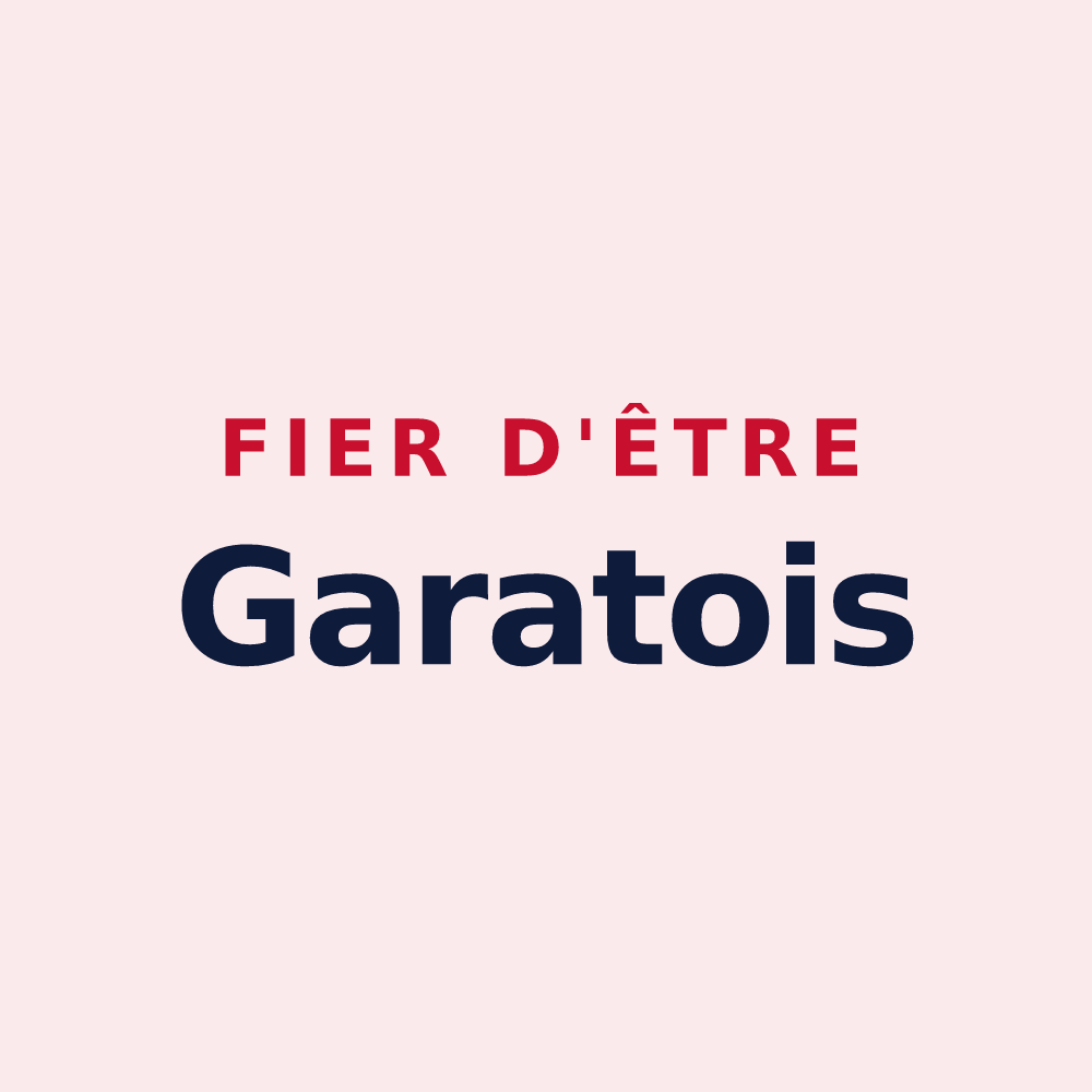 Magnet « Fier d'être Garatois » — design pour Garat