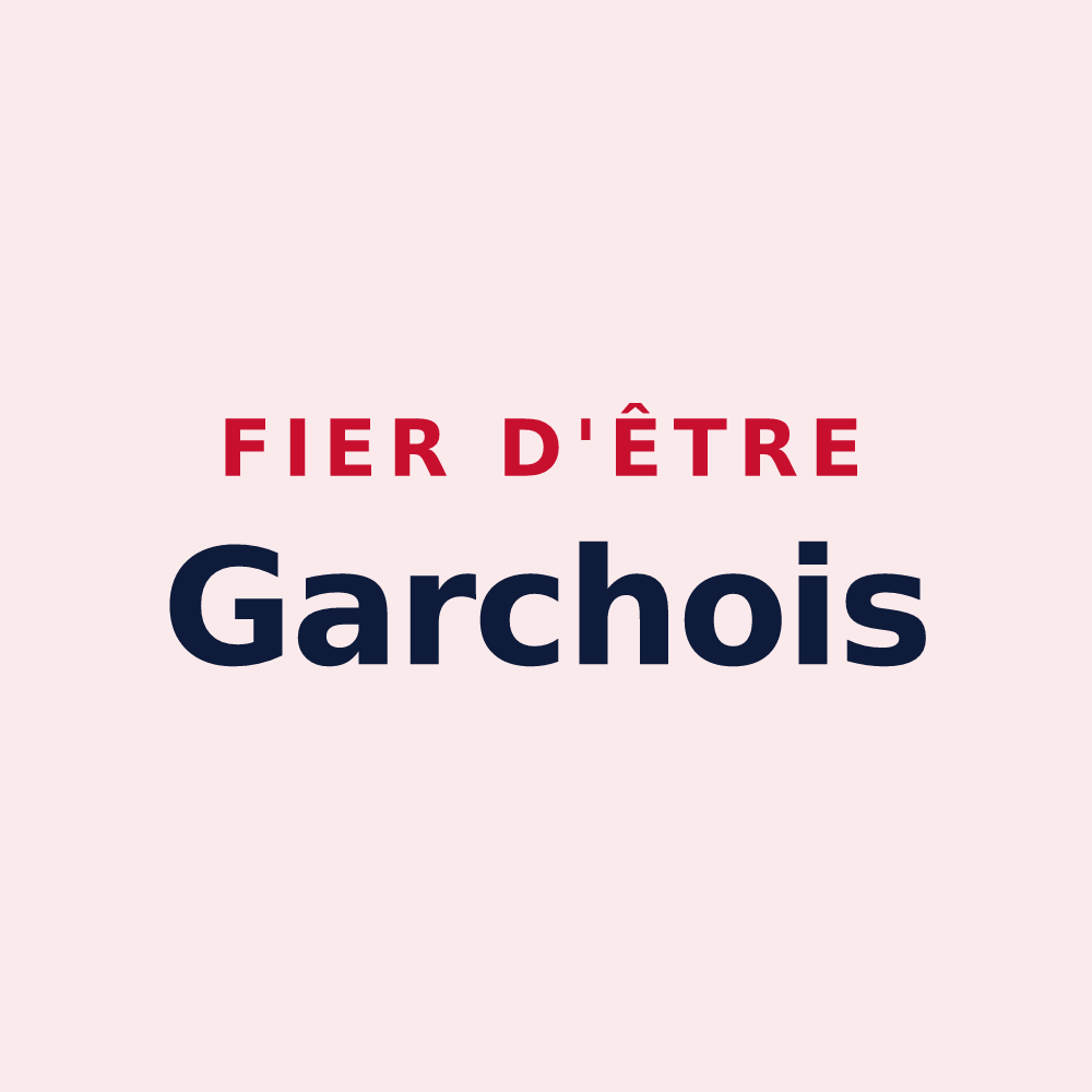Magnet « Fier d'être Garchois » — design pour Garches