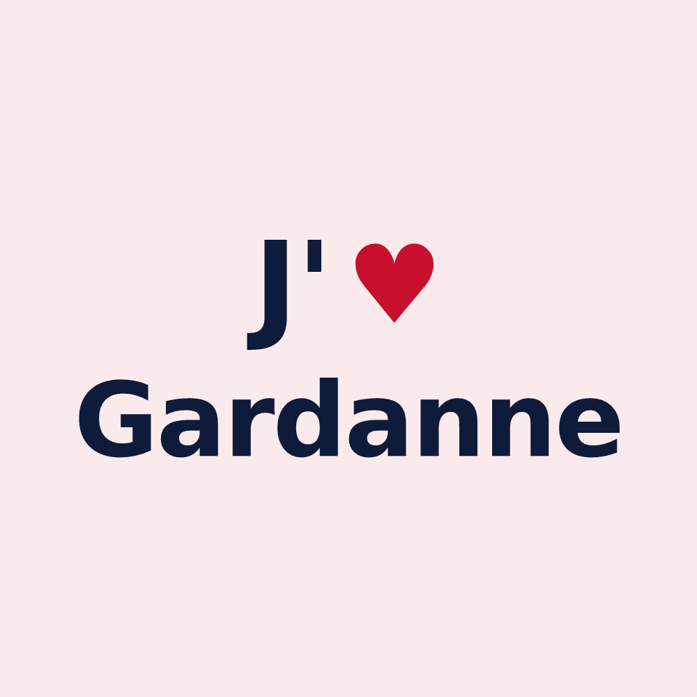 Magnet personnalisé Gardanne — design J'aime Gardanne