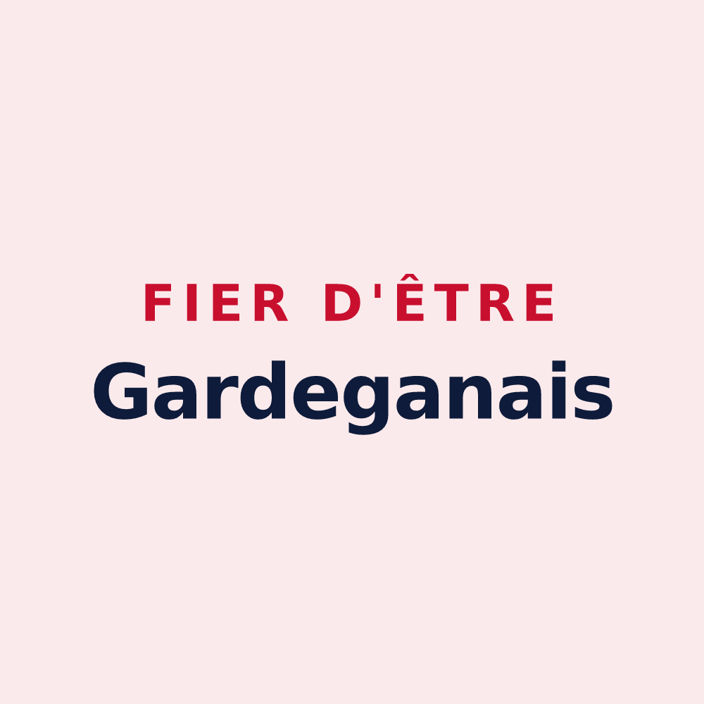 Magnet « Fier d'être Gardeganais » — design pour Gardegan-et-Tourtirac
