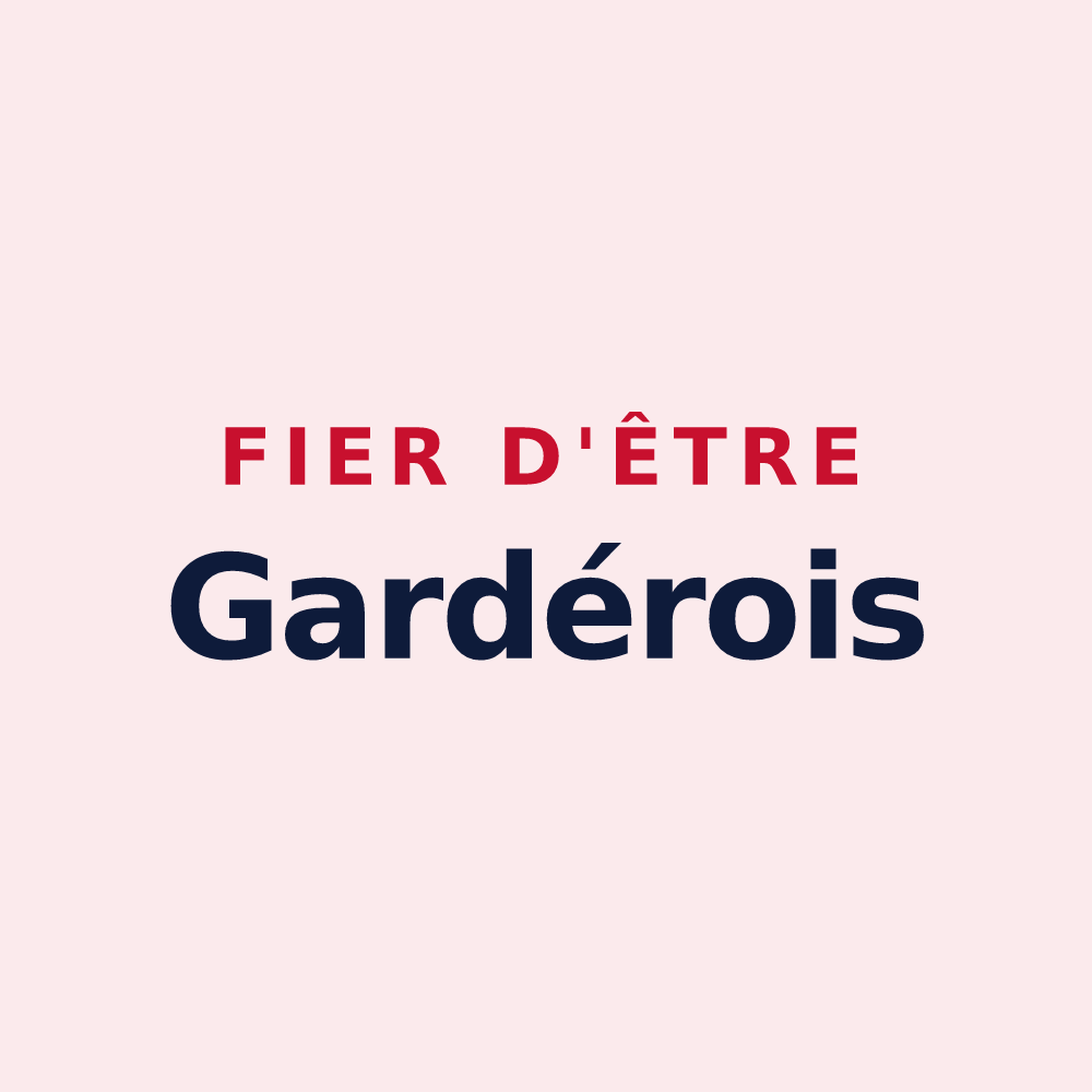 Magnet « Fier d'être Gardérois » — design pour Gardères