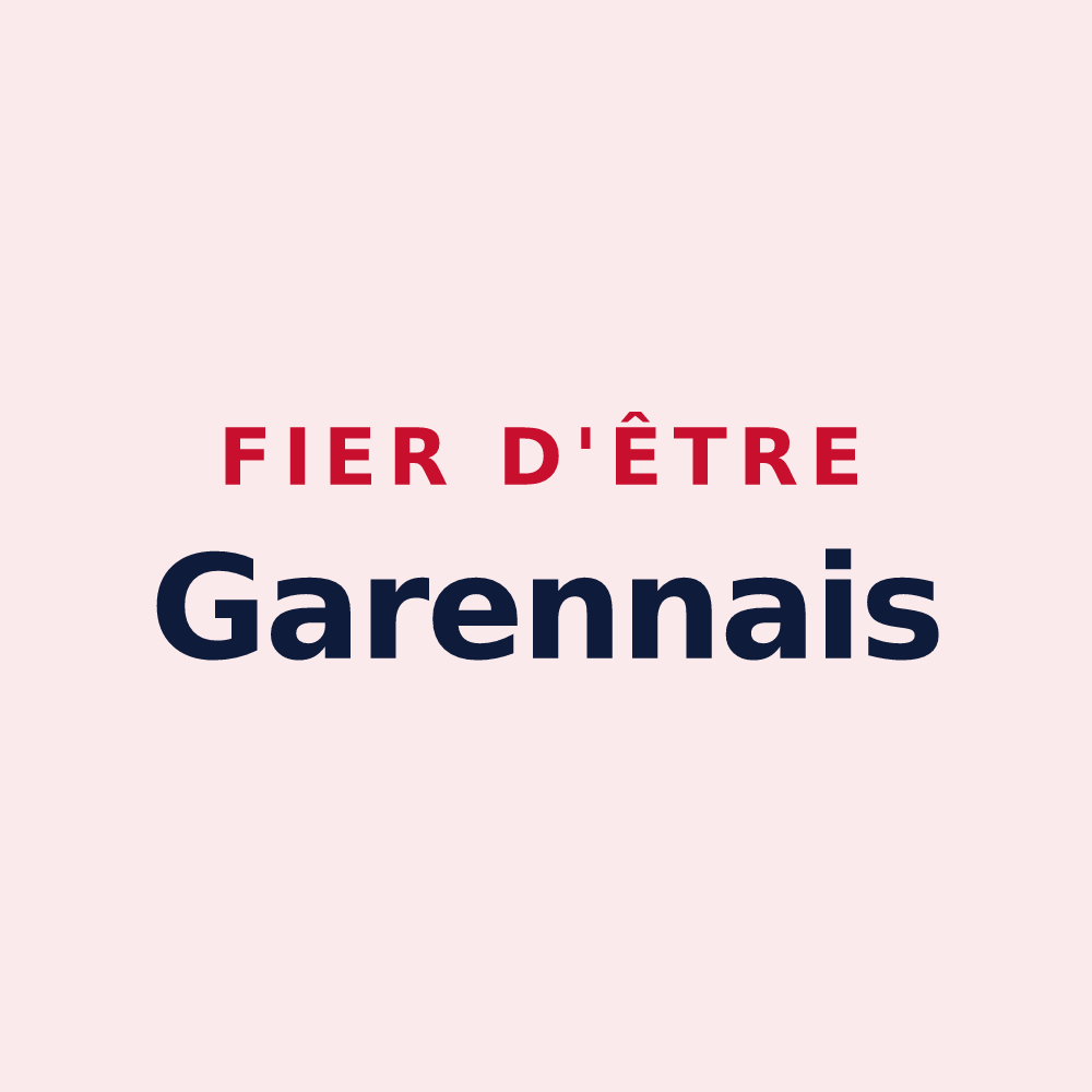 Magnet « Fier d'être Garennais » — design pour Garennes-sur-Eure