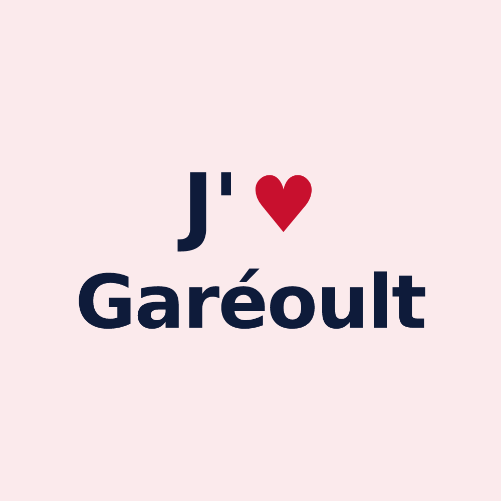Magnet personnalisé Garéoult — design J'aime Garéoult