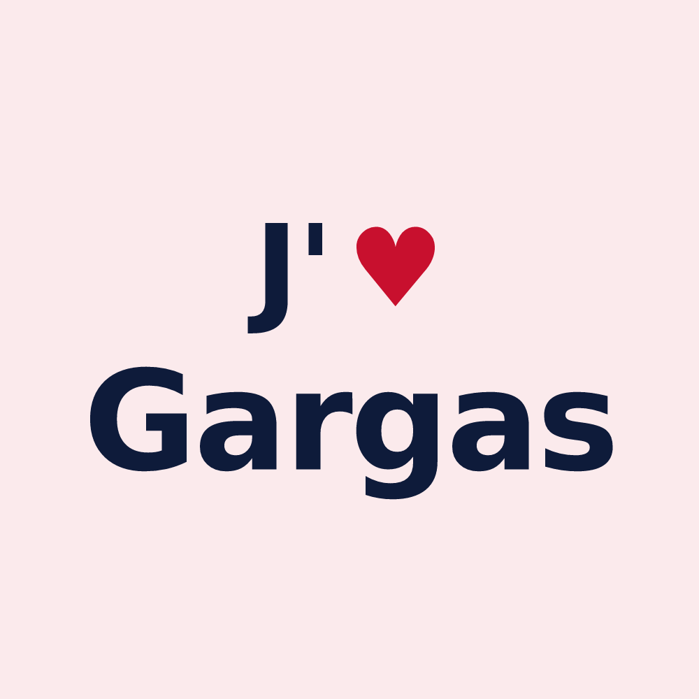 Magnet personnalisé Gargas — design J'aime Gargas