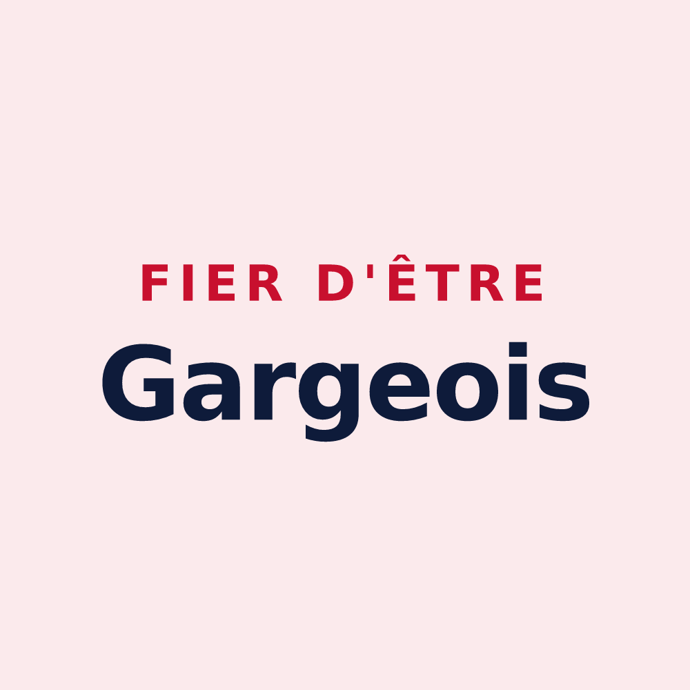 Magnet « Fier d'être Gargeois » — design pour Garges-lès-Gonesse