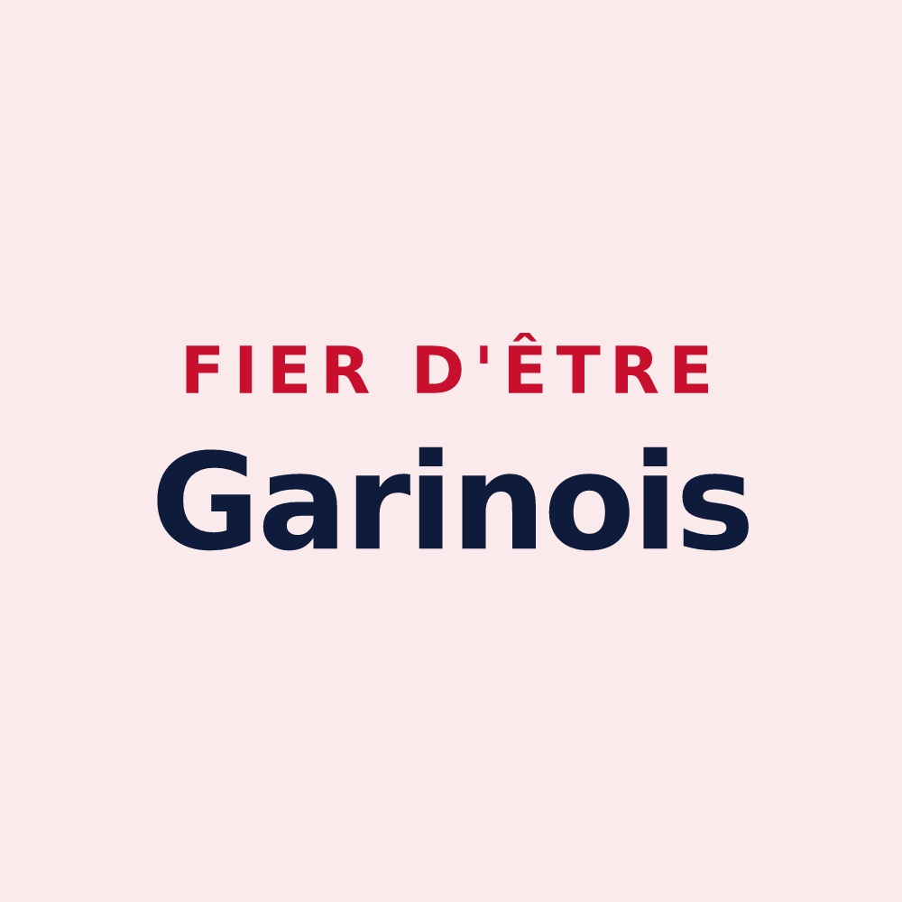 Magnet « Fier d'être Garinois » — design pour Garin
