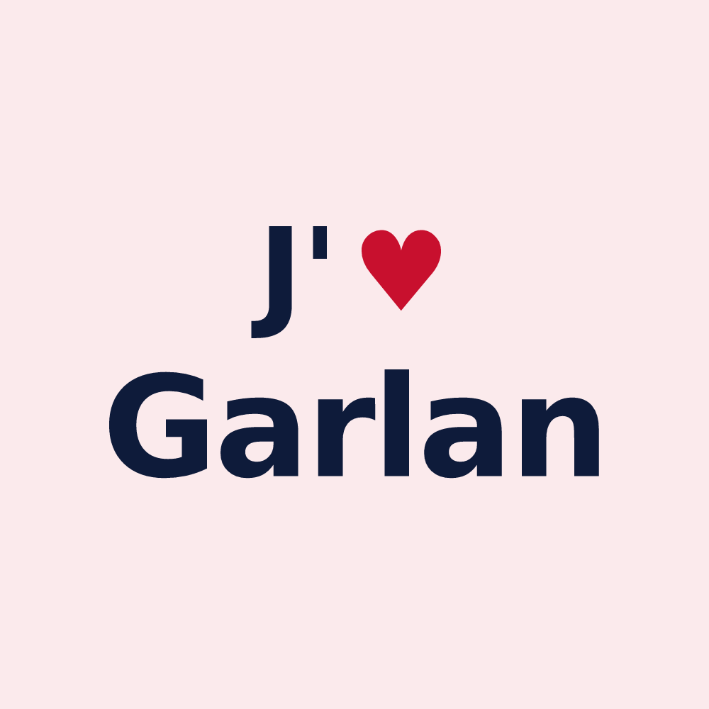 Magnet personnalisé Garlan — design J'aime Garlan