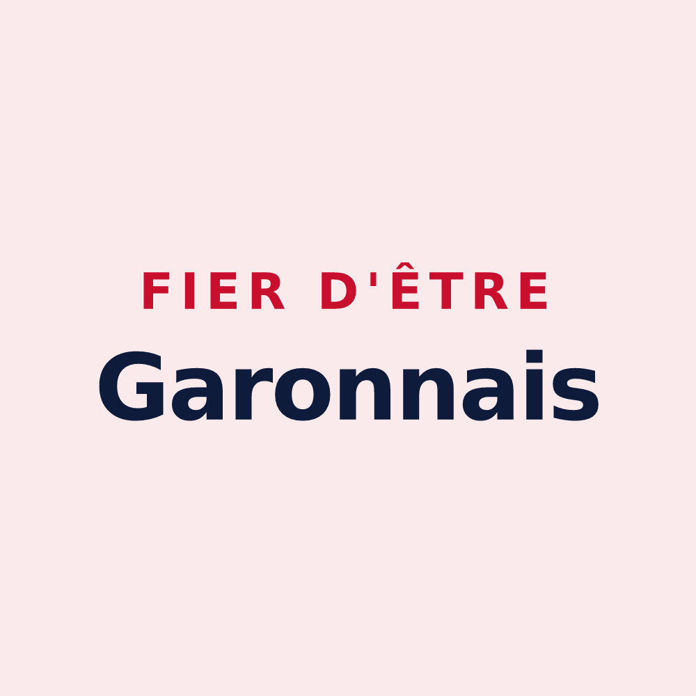 Magnet « Fier d'être Garonnais » — design pour Garons