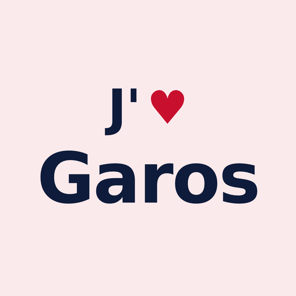 Magnet personnalisé Garos — design J'aime Garos