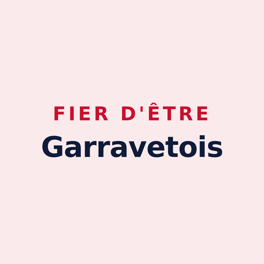 Magnet « Fier d'être Garravetois » — design pour Garravet