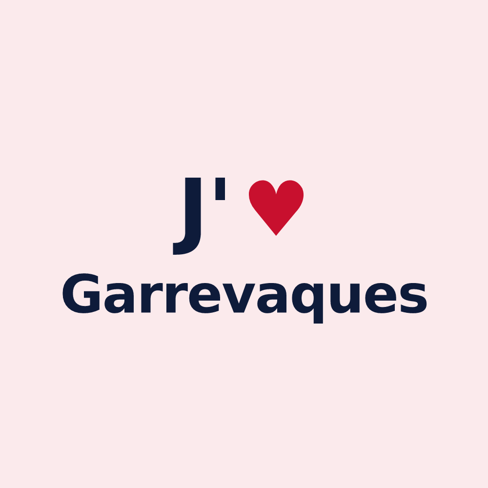 Magnet personnalisé Garrevaques — design J'aime Garrevaques