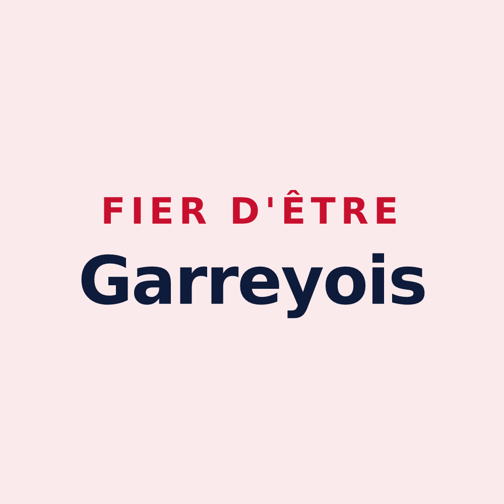 Magnet « Fier d'être Garreyois » — design pour Garrey