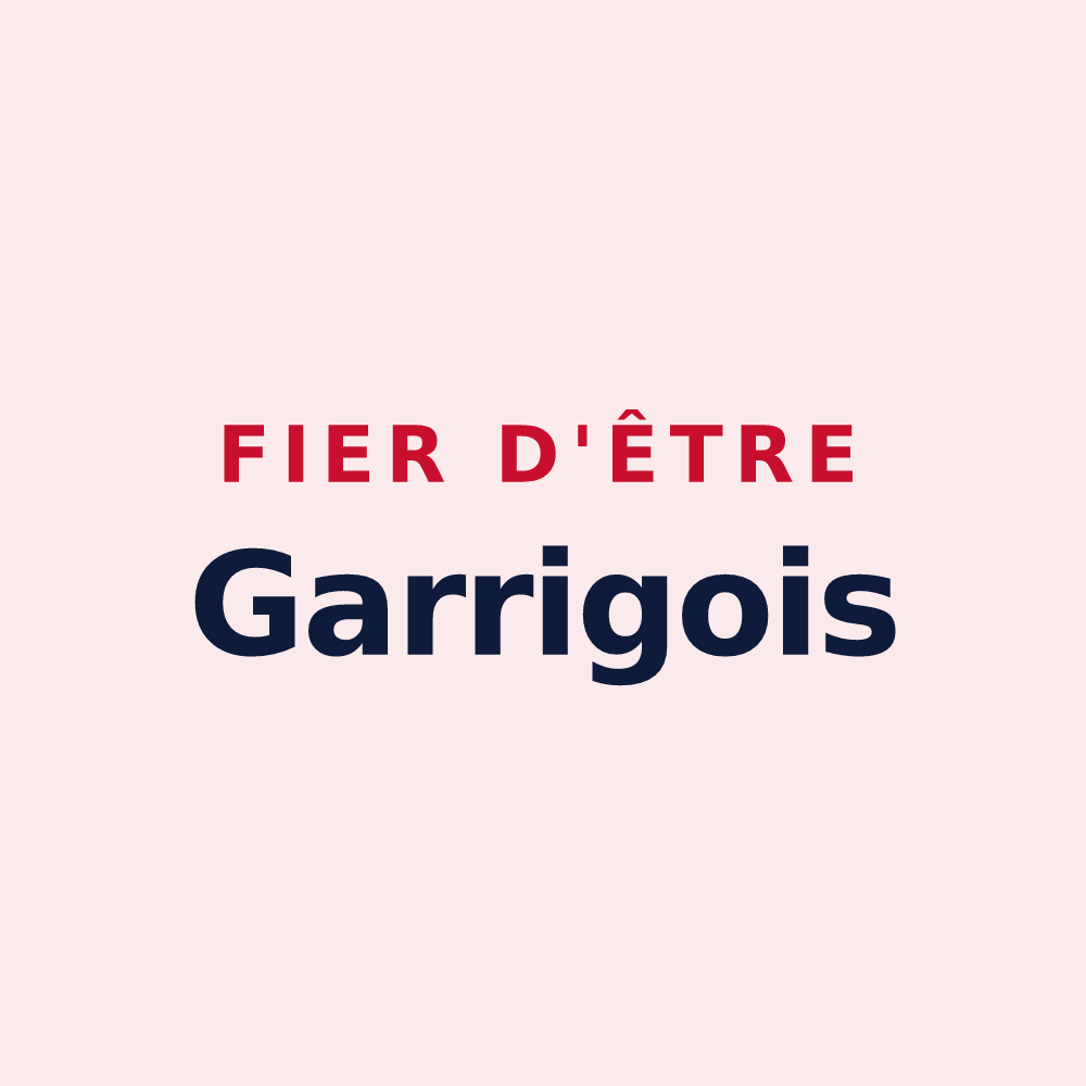 Magnet « Fier d'être Garrigois » — design pour Garrigues