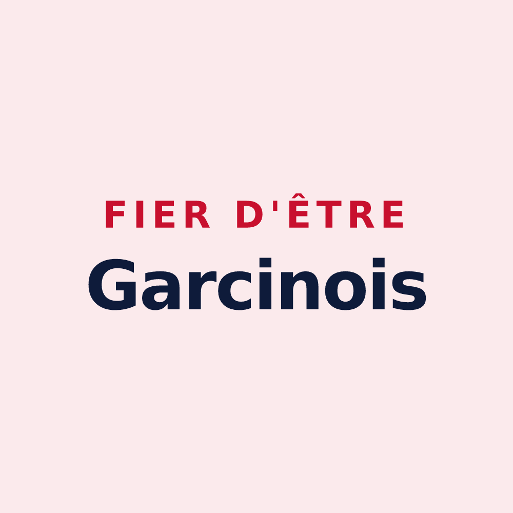 Magnet « Fier d'être Garcinois » — design pour Gars