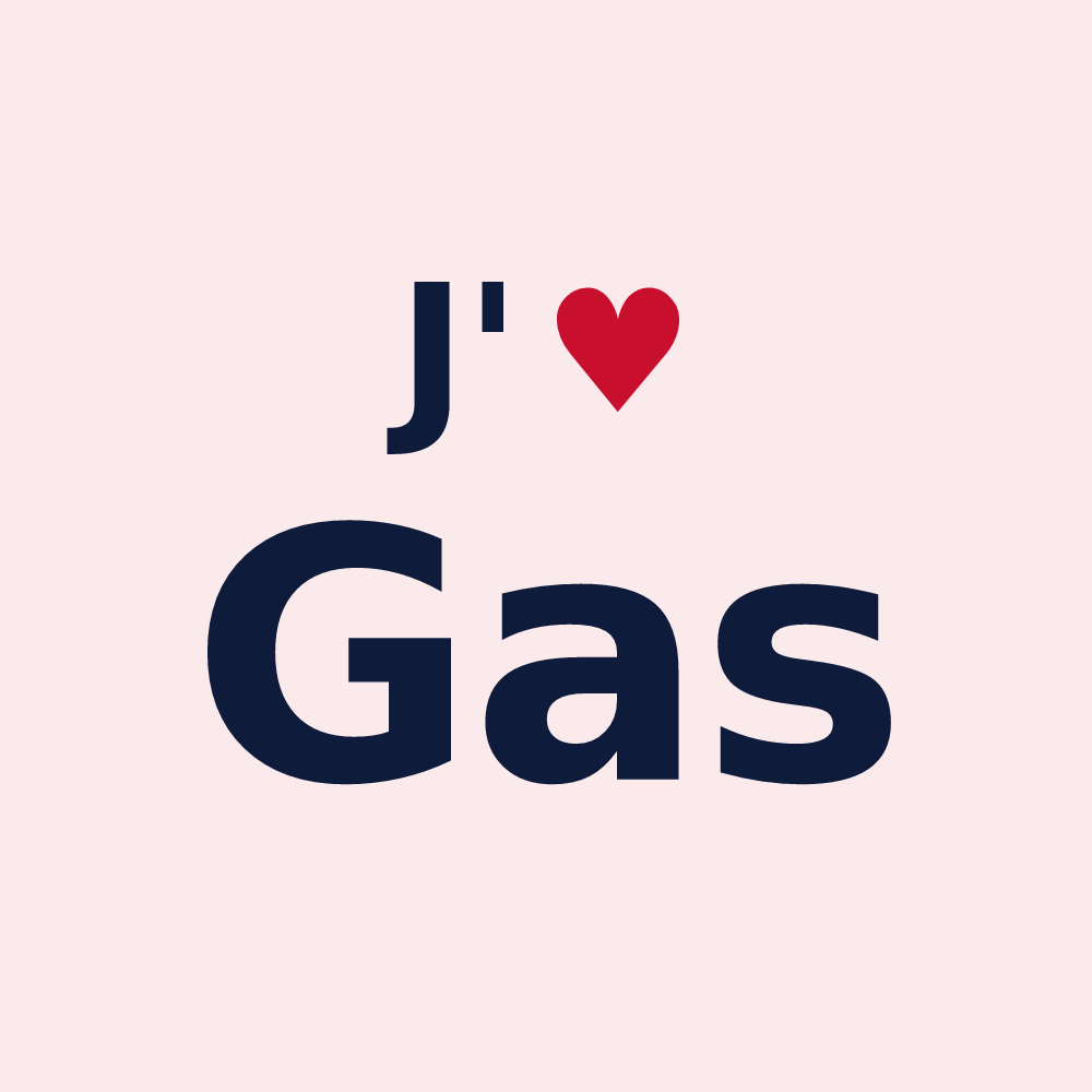 Magnet personnalisé Gas — design J'aime Gas